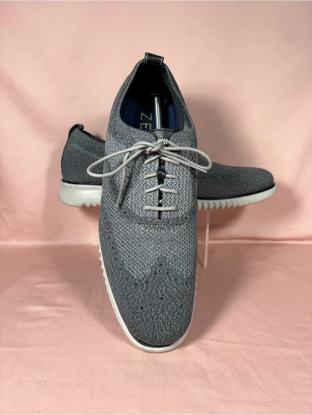 Cole Haan Men's 2.ZEROGRAND Gray StitchLite Wingtip Oxford SZ 14 M - C27565